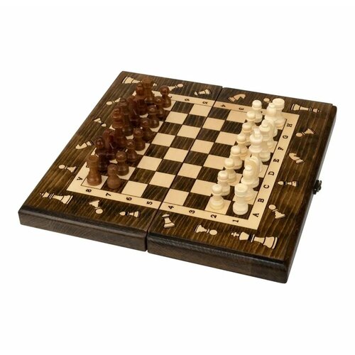 Шахматы+Нарды, ручная работа 30см, подарочная настольная игра из бука
