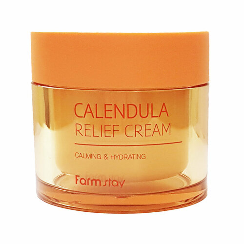 Облегчающий крем для лица с календулой Farmstay Calendula Relief Cream, 80 мл