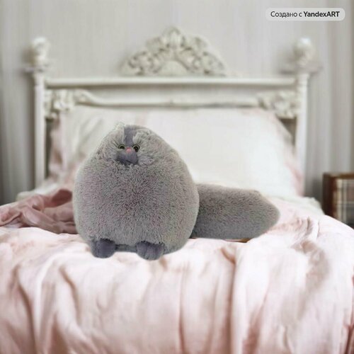 Мягкая игрушка Персидский кот Беляш, серый, 30 см мягкая игрушка персидский кот беляш серый 50 см