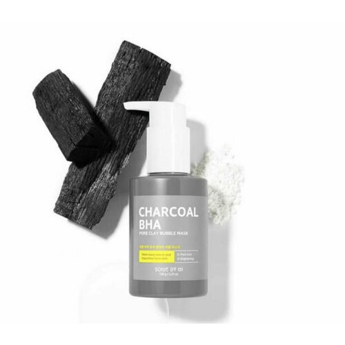 Some By Mi Маска косметическая Матирующая Для проблемной кожи somebymi some by mi charcoal bha pore clay bubble mask 100ml