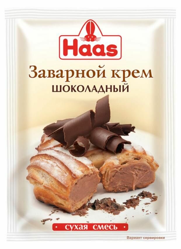 Haas Крем заварной шоколадный, 100 г, 3 уп