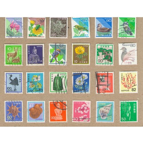 Набор почтовых марок Японии №4, 24 шт, гашёные набор почтовых марок сша 4 52 шт гашёные