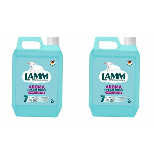 LAMM Средство для стирки жидкое гель Aroma, 2 л, 2 шт