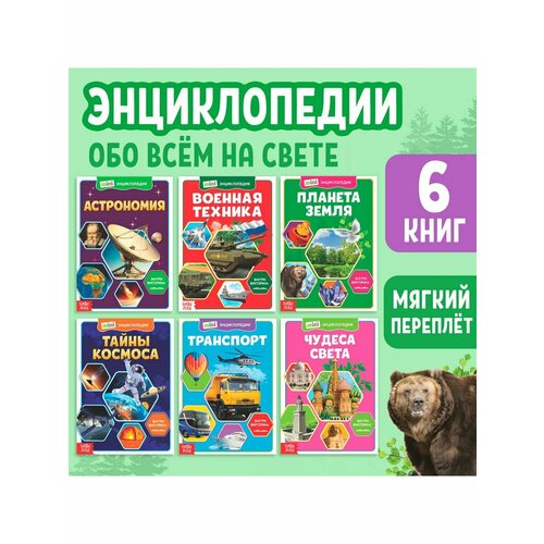 мини энциклопедии набор познаём всё вокруг 6 шт по 20 стр Энциклопедии