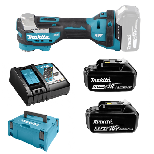 Мультитул для ремонтных и строительных работ Makita DTM52RTJ (18V, 2x5.0Ah, Li-Ion, MakPac)