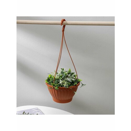 Кашпо для цветов подвесное Мирабель 25 л цвет коричневый 528₽