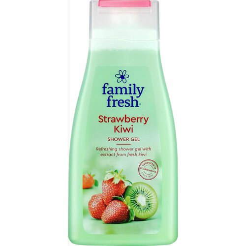 Гель для душа Family Fresh Strawberry Kiwi 500 мл освежающий гель для душа b fresh fressssh af 473 мл