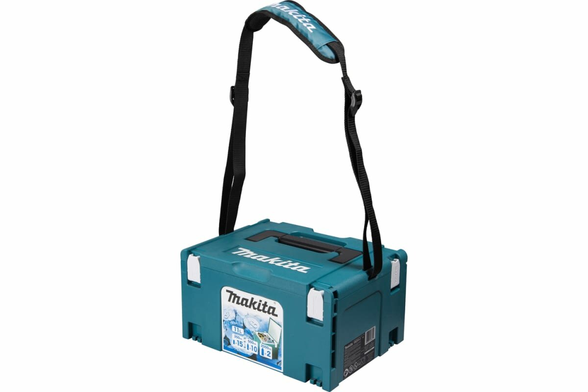 Кейс-термобокс Makita MakPac-3 Cool Box, 11 л, 295x395x210 мм, - фото №10