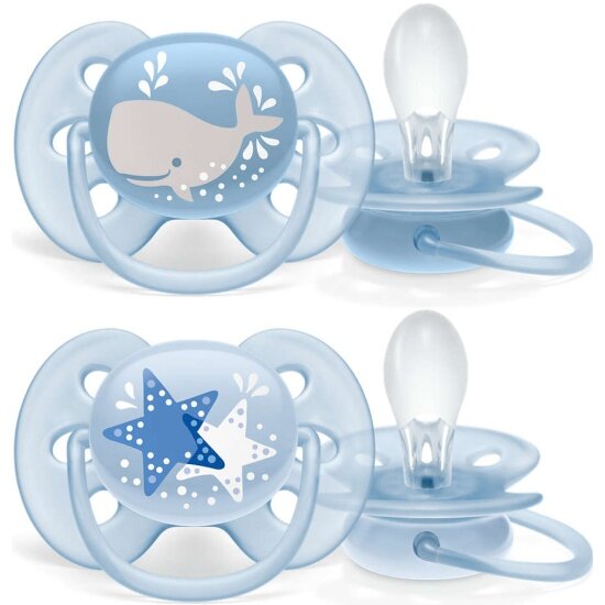 Пустышка Philips Avent SCF223/03 ultra soft 6–18 мес 2шт