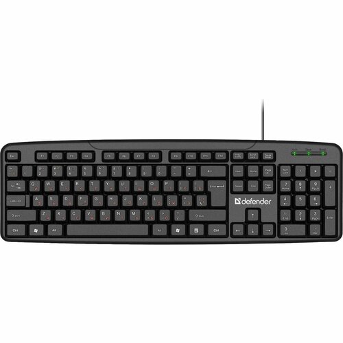 Клавиатура Defender Astra HB-588 проводная мембранная 104 клавиши USB чёрная 104400₽