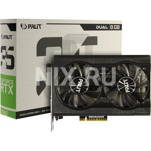 Видеокарта Palit GeForce RTX 3050 DUAL 8Gb