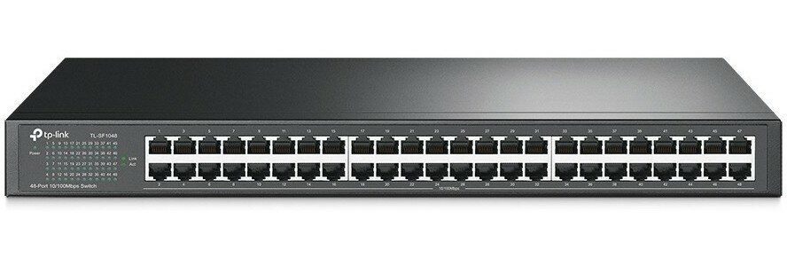 TP-Link TL-SF1048 Коммутатор с 48 портами 10/100 Мбит/с для размещения в стойке