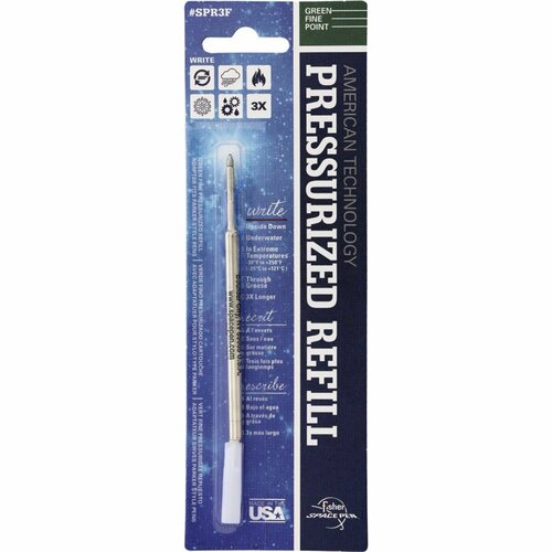 Сменный космический шариковый стержень для ручек Parker и Fisher Space Pen PR (Green Fine)