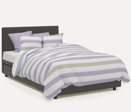 Изображение товара Диван тахта Классика 140х198 см, кровать, с матрасом, подъемный механизм, Корфу коричневый и экокожа шоколад