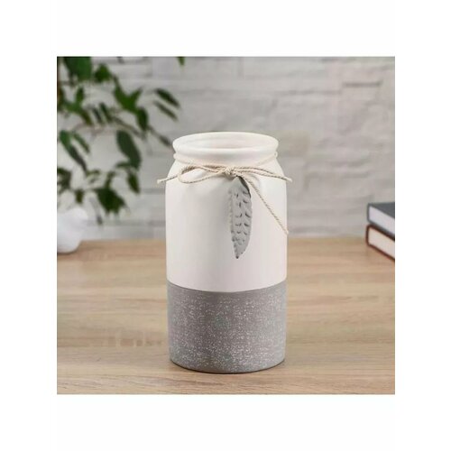 Ваза керамика настольная Домашняя бантик с листочком 9х1 1680₽