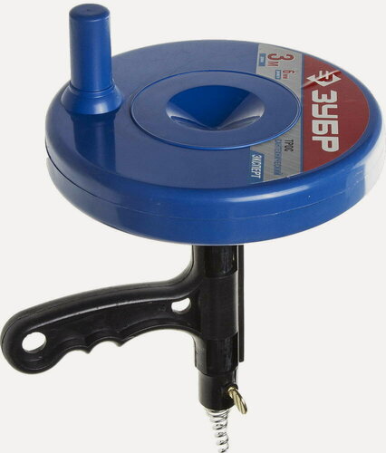 Изображение товара ЗУБР 3 м, d 6 мм, Сантехнический трос в пластиковом корпусе (51907-03)