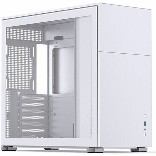 Корпус JONSBO D41 STD White без БП, боковая панель из закаленного стекла, mini-ITX, micro-ATX, ATX, белый