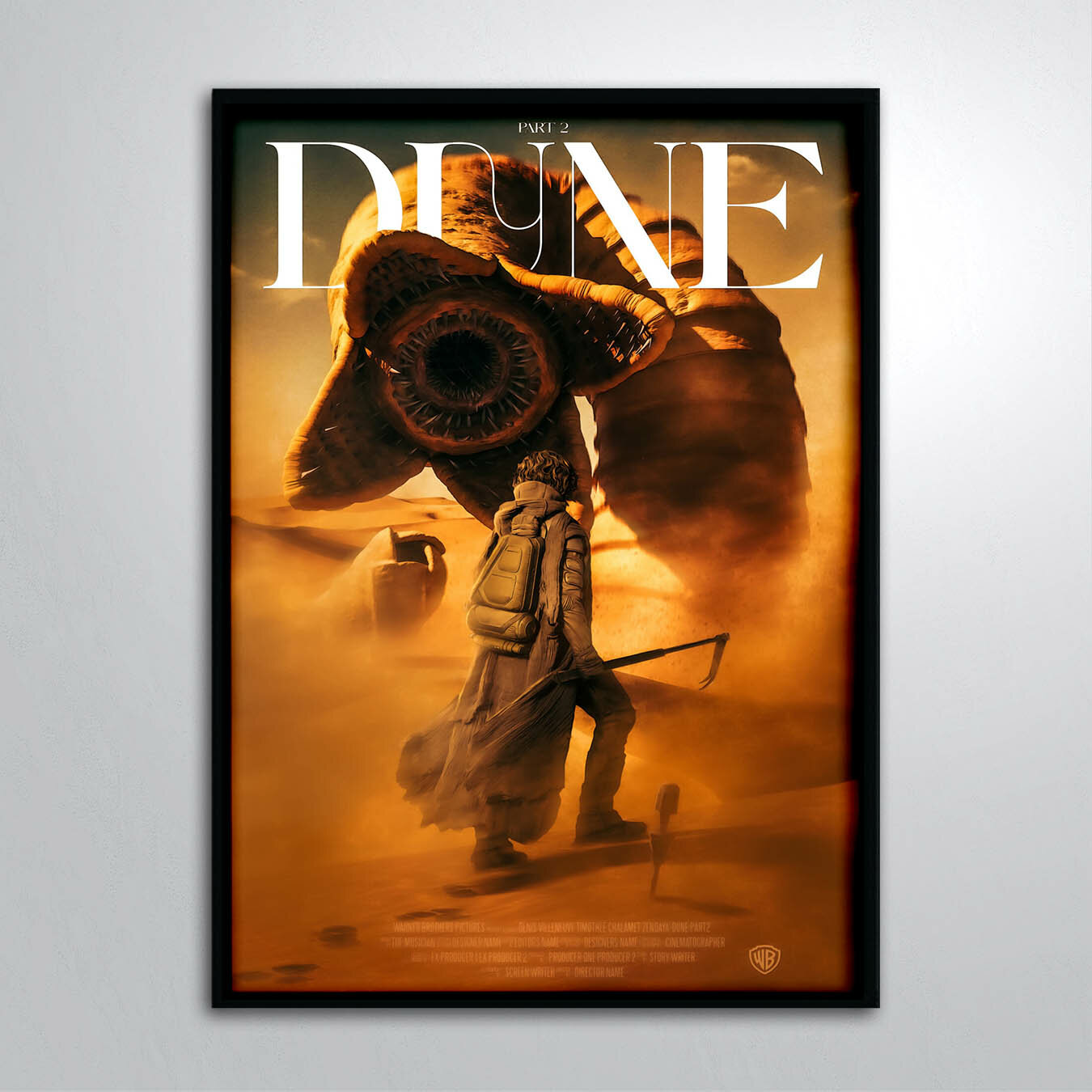 Постер без рамы/Дени Вильнёв Дюна Часть вторая Тимоти Шаламе Зендея Обложка Dune Part Two
