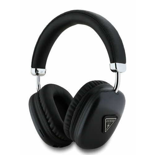 Guess наушники беспроводные накладные Bluetooth Headphones PU Saffiano Triangle Logo Black 5990₽