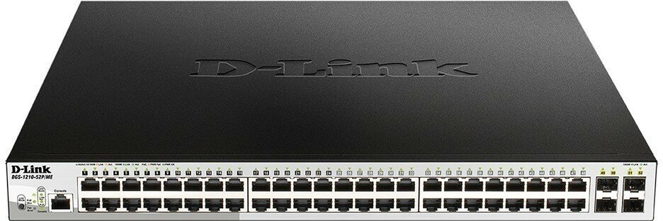 Коммутатор (свитч) D-Link DGS-1210-52P/ME (DGS-1210-52P/ME/B1A)