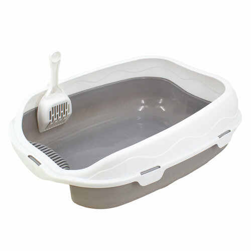 Лоток для домашних животных Flatel серый MC-2403037 993₽