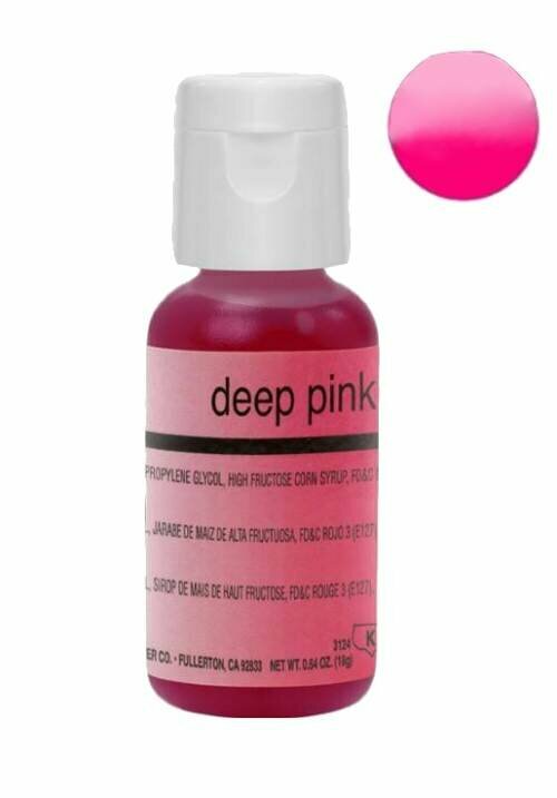 Краска для аэрографа Розовая темная Deep Pink Chefmaster, 18 гр.