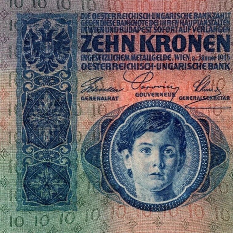 10 крон 1915 Австро Венгрия  сувенирная копия  банкноты и купюры редкие коллекционные
