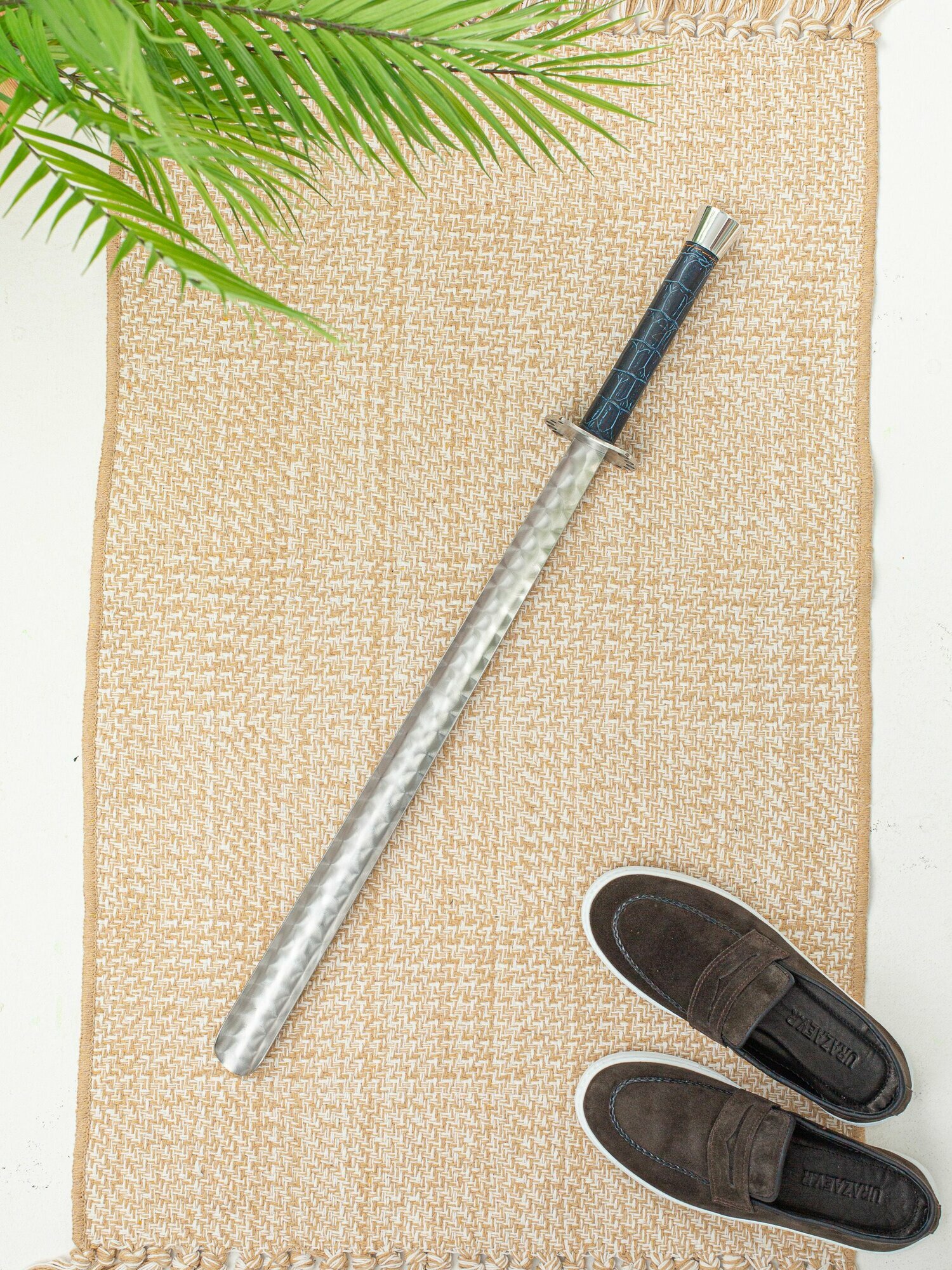 Мужские подарки Ложка/рожок для обуви Сталь, 73 см — фото 1