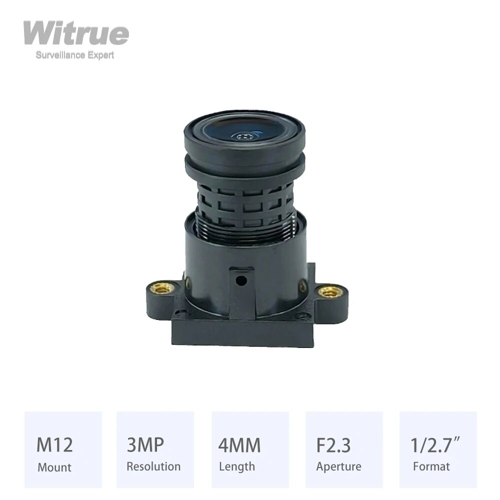 Объектив камеры Witrue M12 3MP 4мм, 4MM IR-Cut