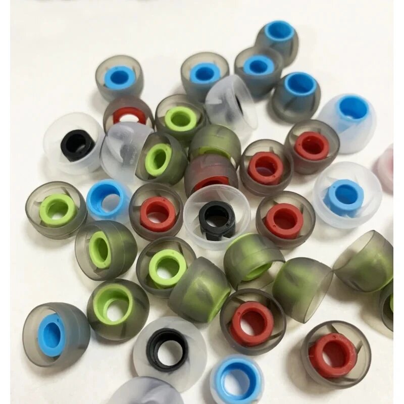 Chic Rain силиконовые амбушюры для наушников 3 пары Black with Red(SML)