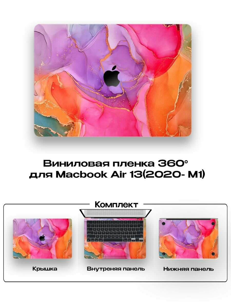 Защитное покрытие для Macbook Air 13 2020года/ Самоклеющаяся наклейка на ноутбук