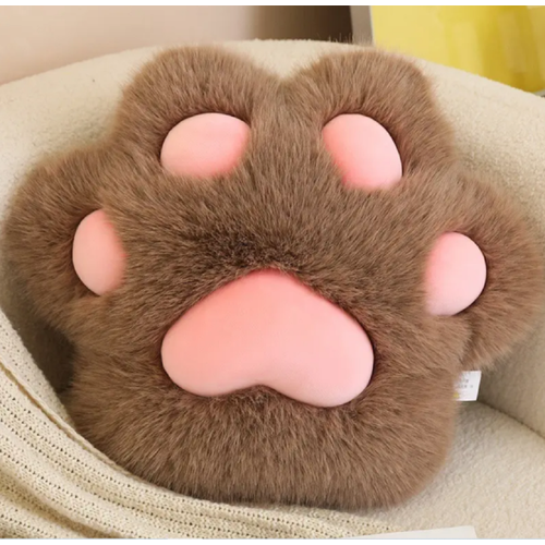 Мягкая игрушка-подушка Лапка котика 45 см аниме лапка коричневая 1356₽
