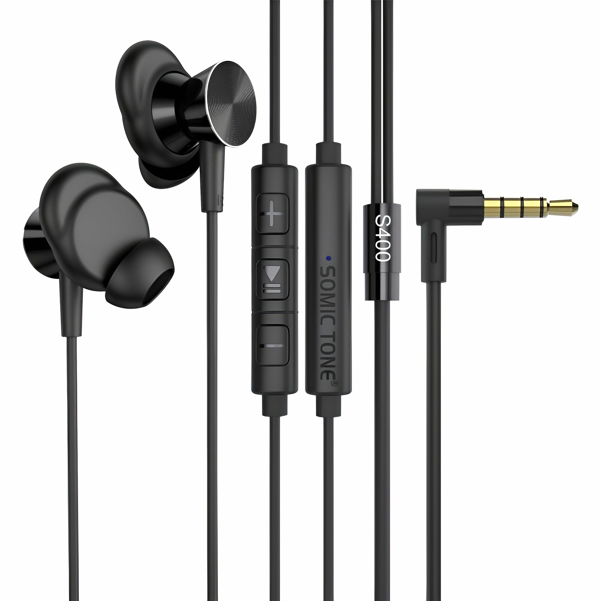 Проводные магнитные наушники Somic Tone с микрофоном и управлением для телефона, L-образный штекер