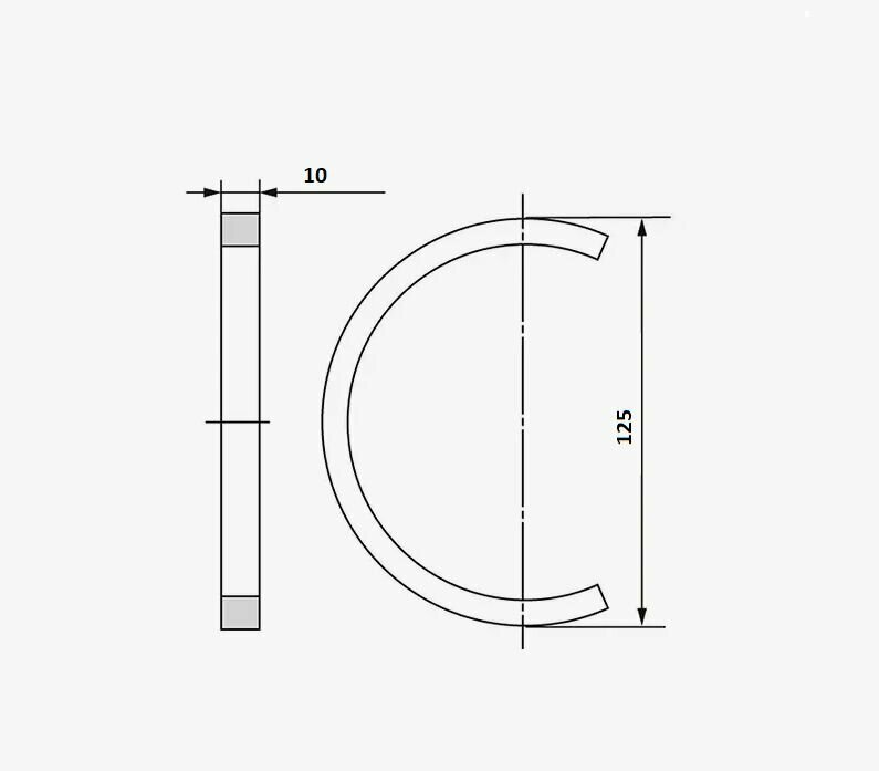 Кольцо SNL214-SR125х10 ZHLRU — фото 1