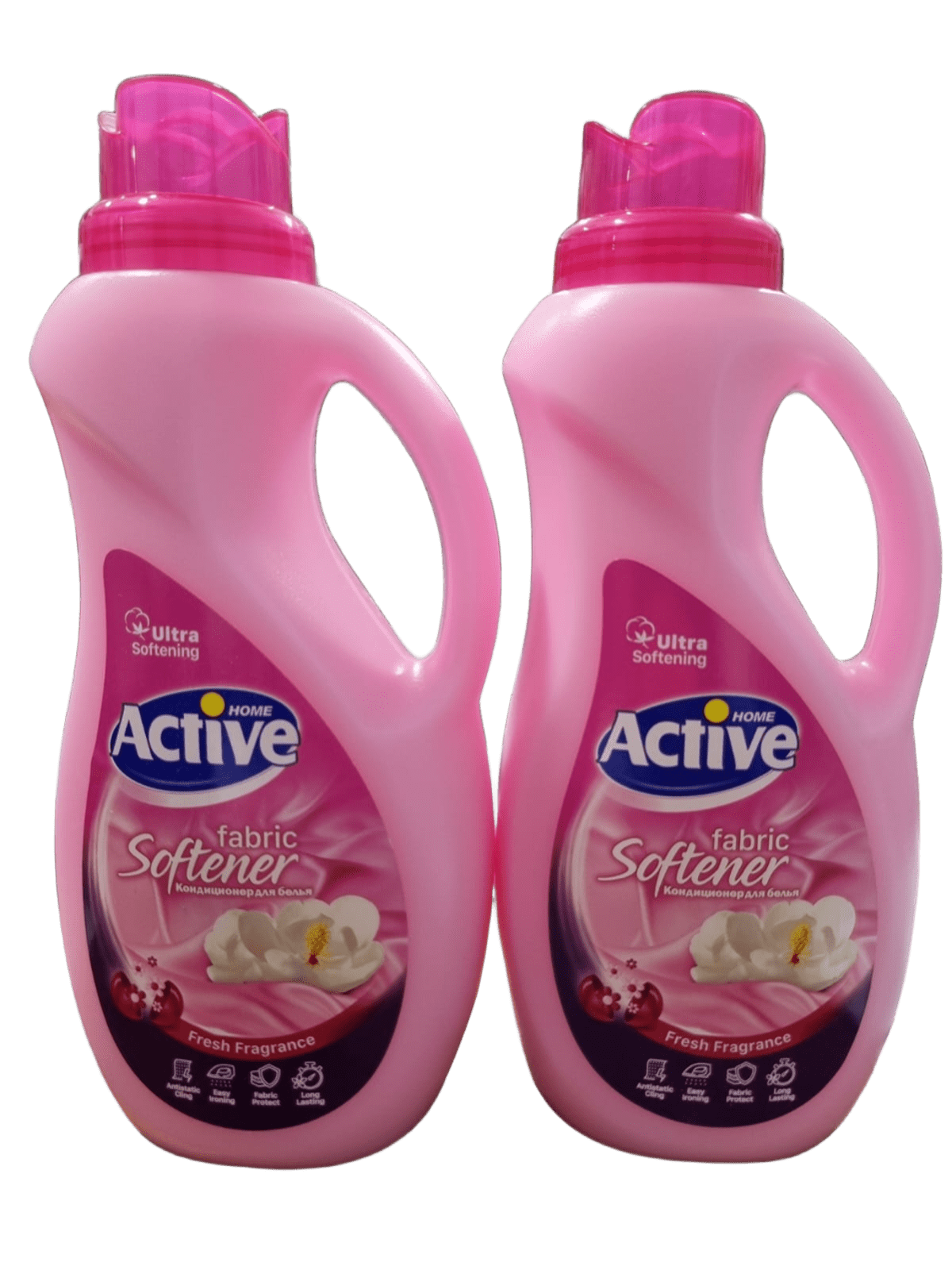 Кондиционер ополаскиватель для белья Active роза 2х1.5л.