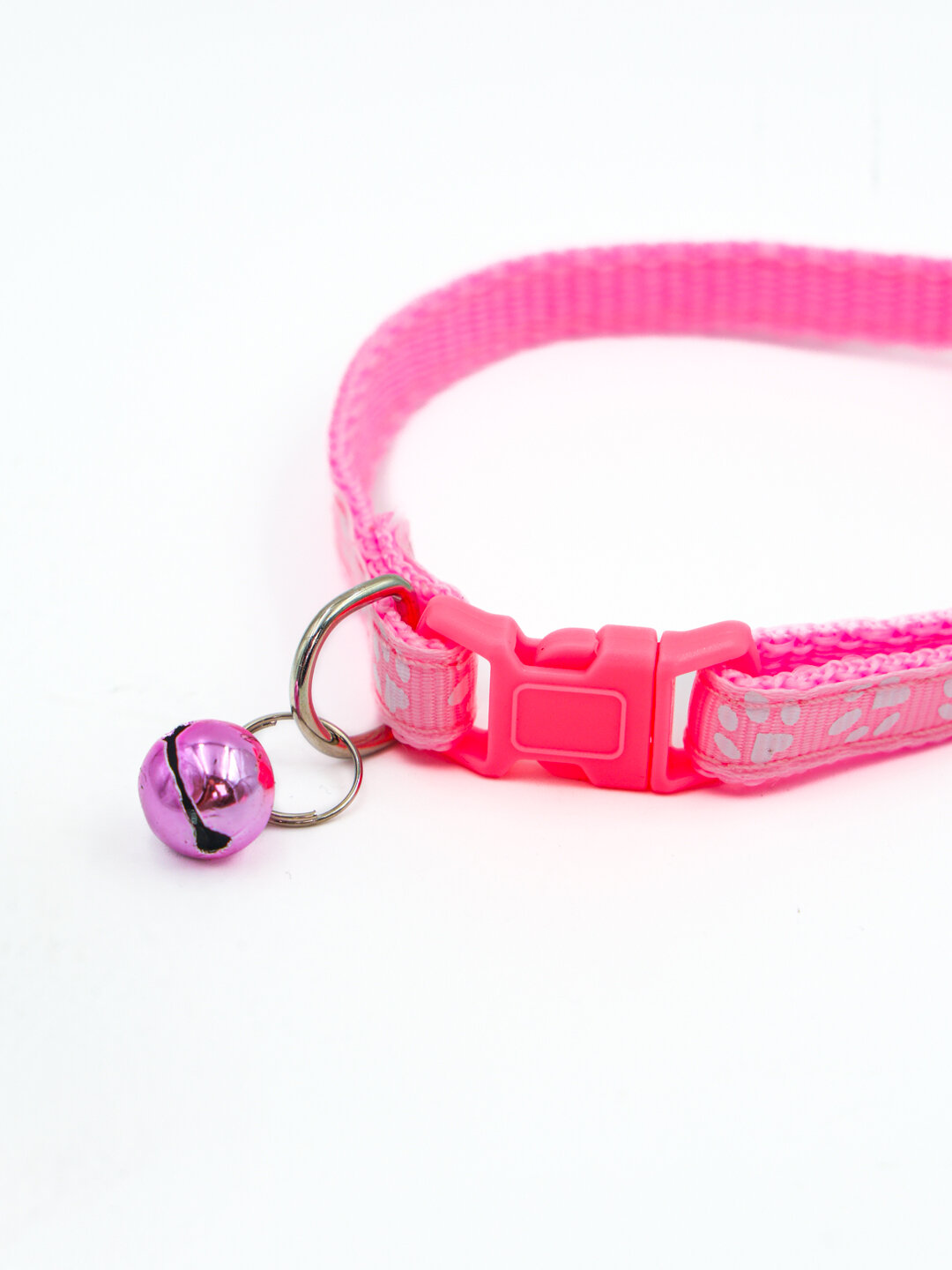 Ошейник с поводком и бубенчиком для собак У006-CN - 078, Розовый — фото 1