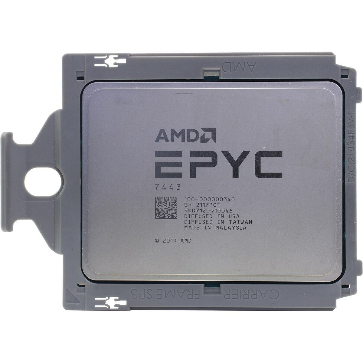 Процессор AMD 100-000000340 Zen 3 24C/48T 2.85-4.0GHz (SP3, L3 128MB, 7nm, 200W) Tray - фото №1