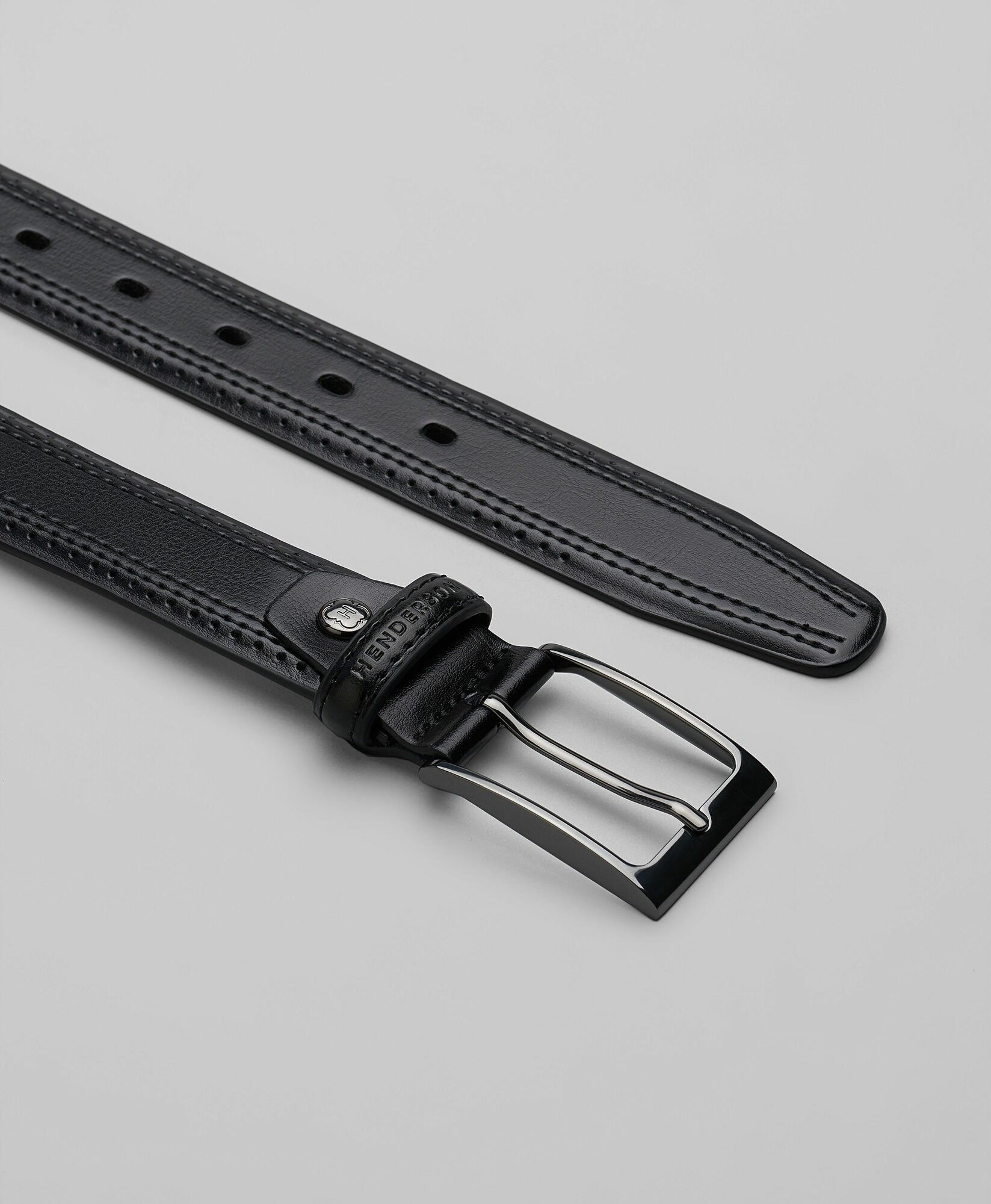 Ремень HENDERSON для мужчин, размер 125, черный — фото 1