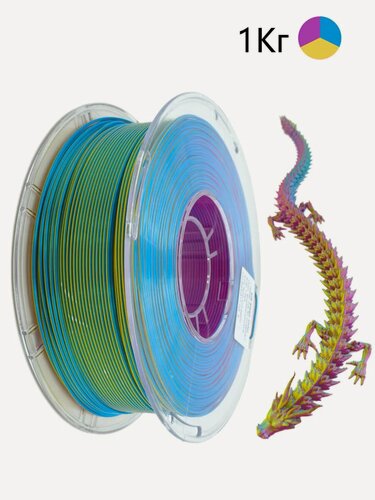 Изображение товара Нить 3D Nexaforge PLA, трехцветная, для 3D принтеров, 1.75мм