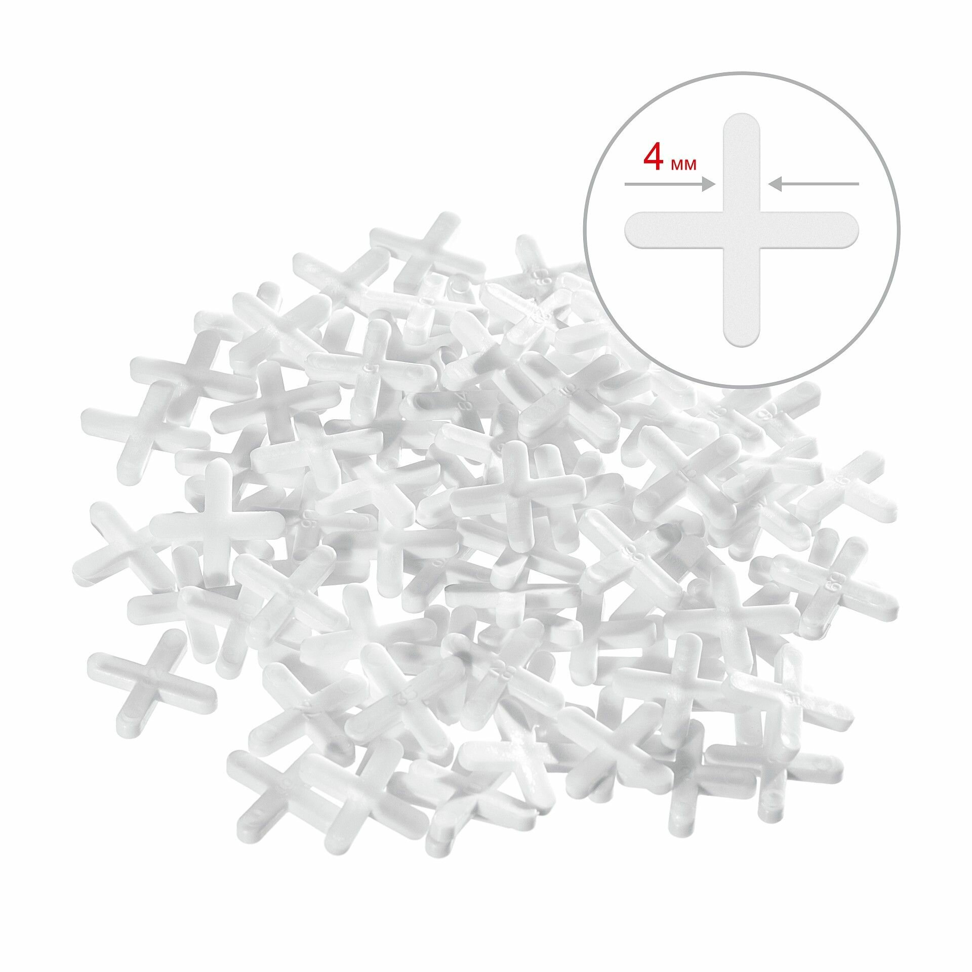 Крестики для плитки STAYER 4 мм 100 штук 3380-4