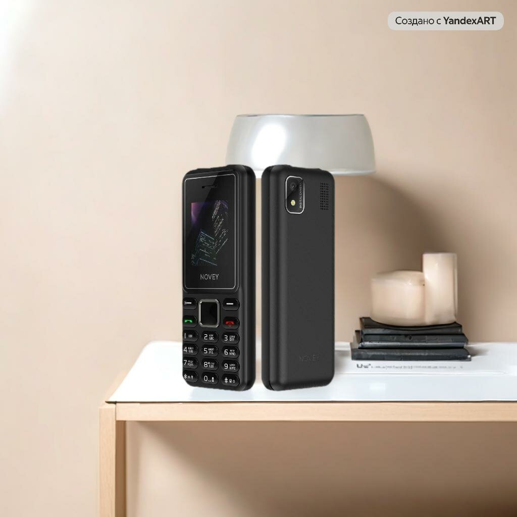 Телефон Novey P20, с двумя SIM-картами, Bluetooth, 1.77", черный — фото 1
