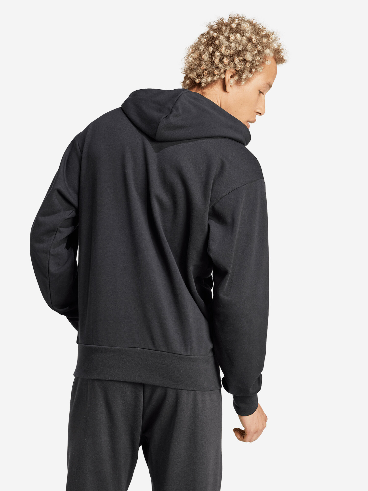 Худи спортивное adidas, размер M, , черный — фото 1