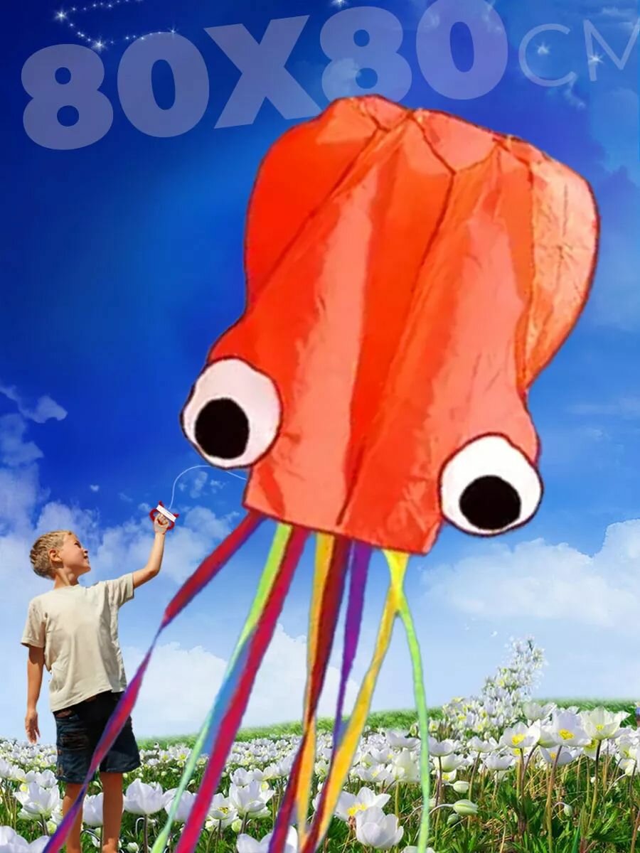 Воздушный змей большой Осьминог