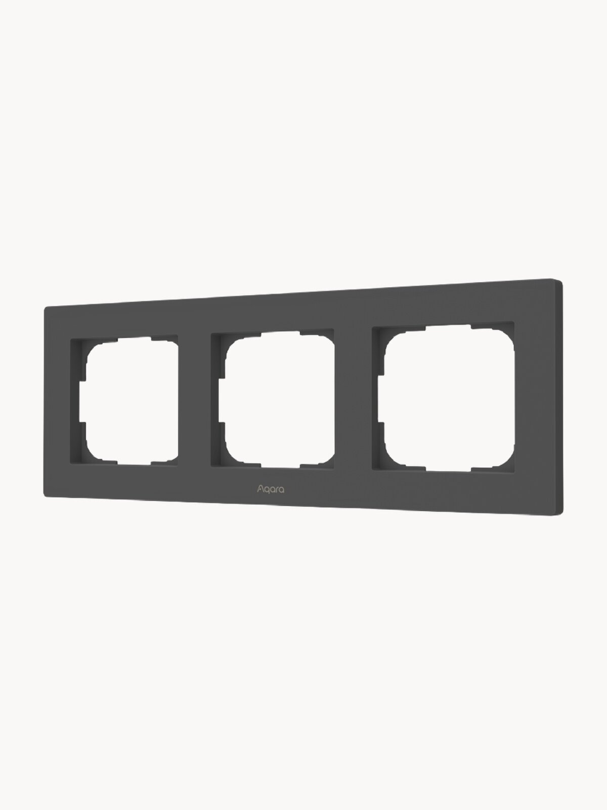 Рамка для выключателей и диммеров Aqara H2 FE-X02D, 3 поста, графитовый