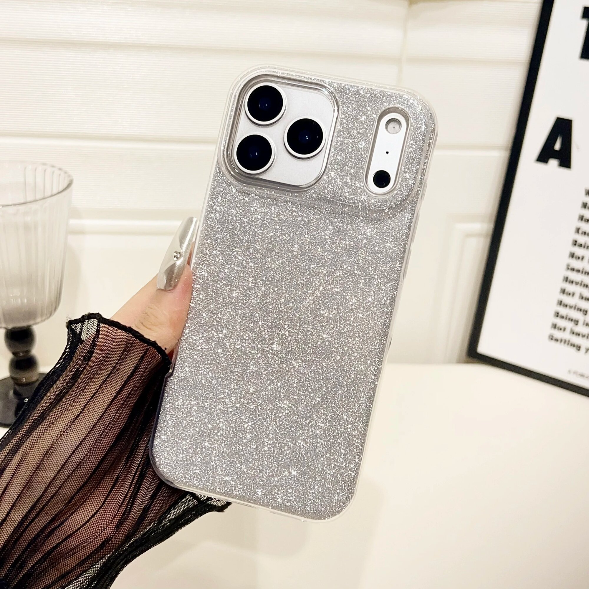 Жесткий утолщенный чехол для Айфон 11 Про Макс Silvery