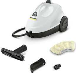 Пароочиститель напольный Karcher EasyFix SC 2 *RU 1500Вт белый/черный