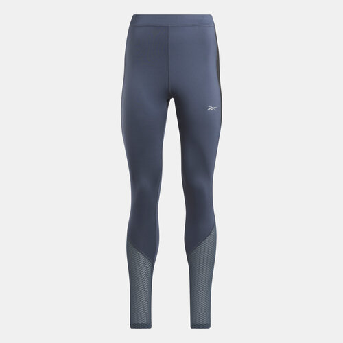 Легинсы спортивные Reebok Running Vector Tight, размер XL, синий легинсы reebok размер xl синий