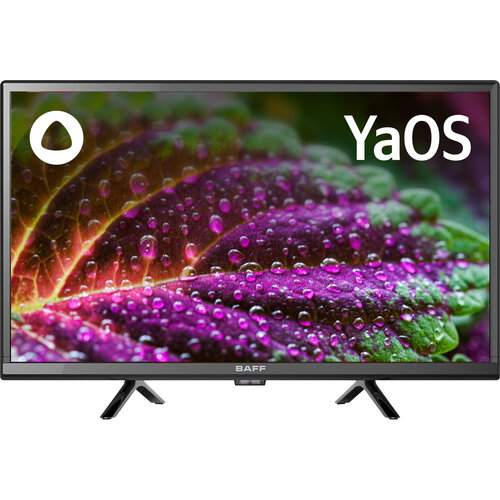 Телевизор BAFF 24Y HD-R 24 дюйма HD Smart TV голосовое управление Алиса Wi-Fi черный 14999₽