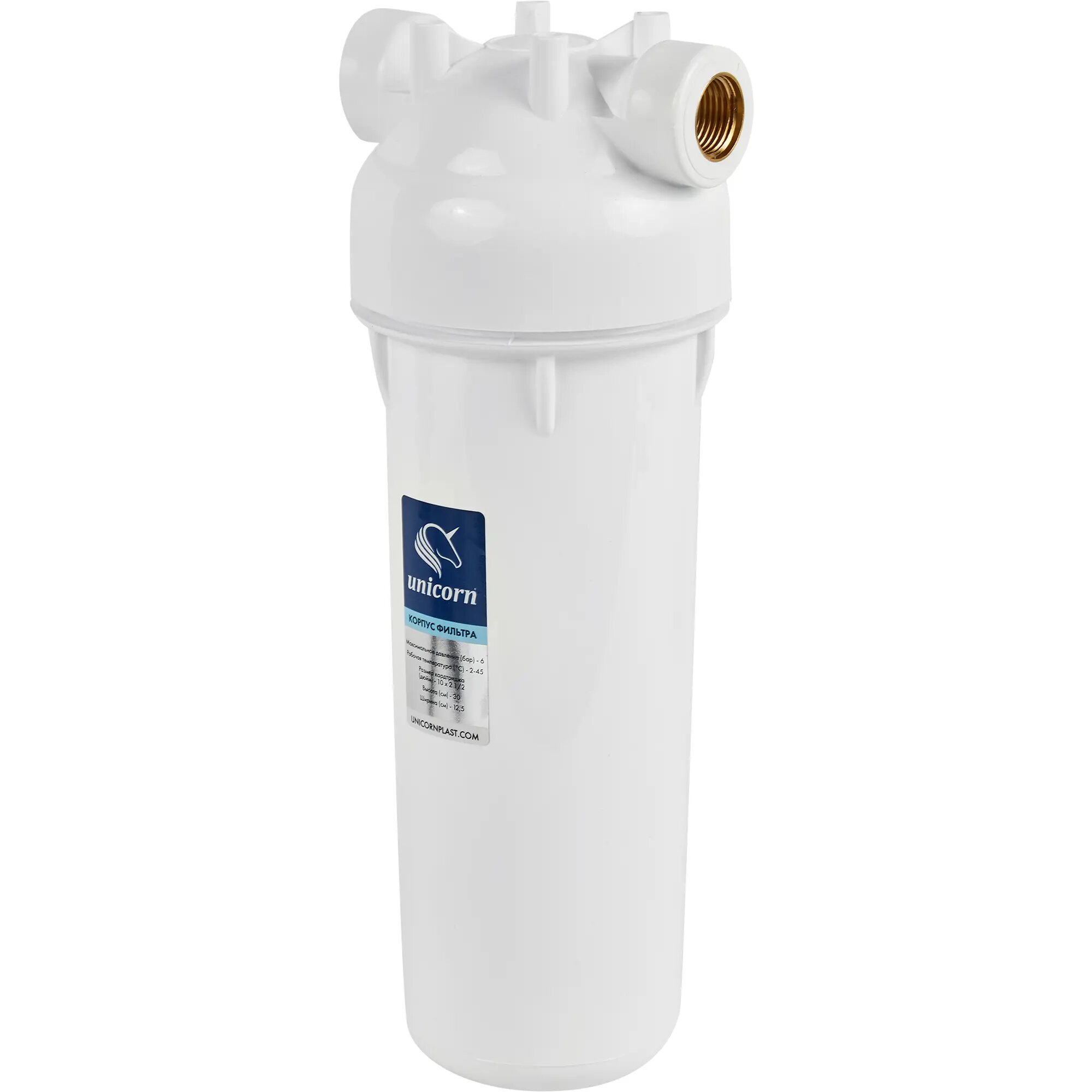 Магистральный фильтр для холодного водоснабжения (ХВС) Unicorn KSBPN 12 LM SL10 1/2 пластик