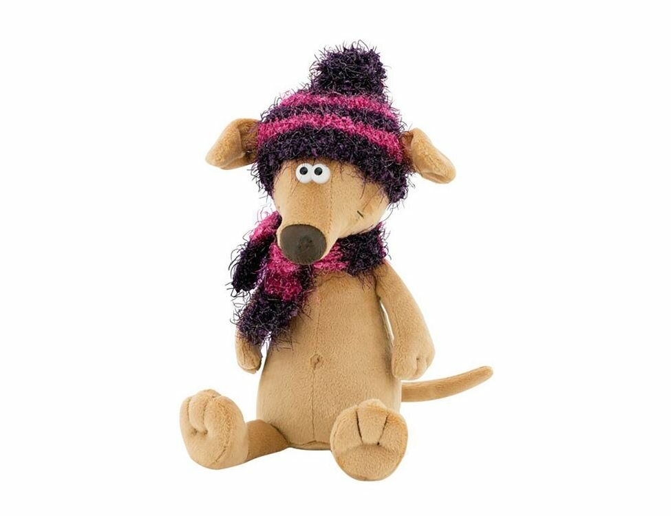 Собака Чуча в фиолетовой шапке, 30 см, ORANGE TOYS, exclusive 7647/30-2
